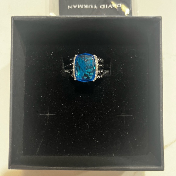 DAVID YURMAN Wheaton Blue Topaz Ring - Picture 6 of 14